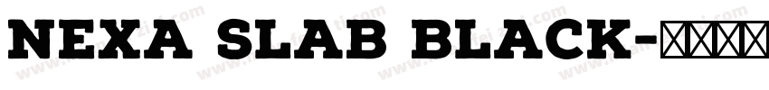 Nexa Slab Black字体转换